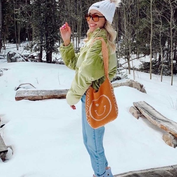 LAST 1! Bohemian Aztec Smiley Face Woven Boho  Happy Casual Shoulder bag - Picture 4 of 16